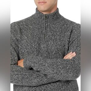 John Henry men’s size XXL long sleeve three-quarter front zip cable knit sweater
